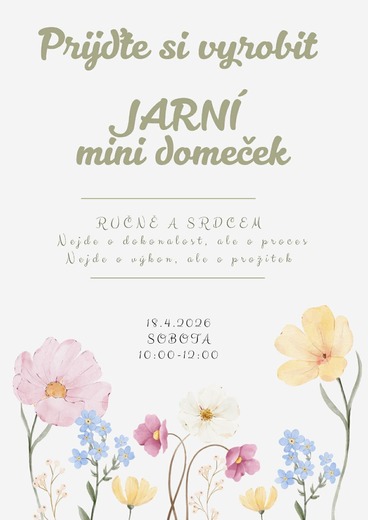 Jarní tvoření DOMEČKY 18. 4.