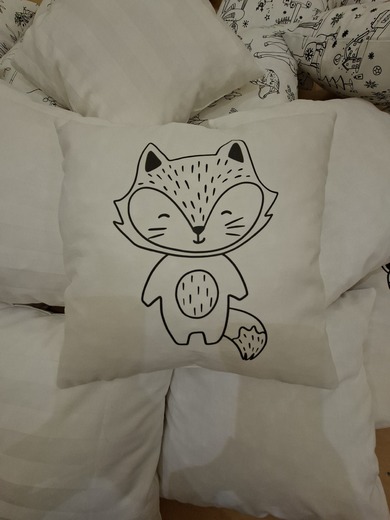 Polštářek omalovánka LIŠKA