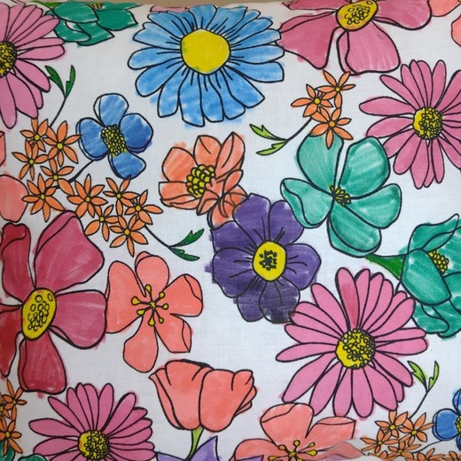 Polštářek omalovánka KVĚTINY