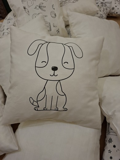 Polštářek omalovánka PEJSEK