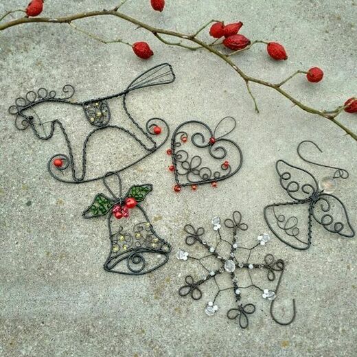 Drátování VÁNOČNÍ OZDOBY