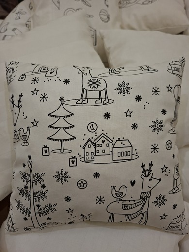 Polštářek omalovánka VÁNOCE
