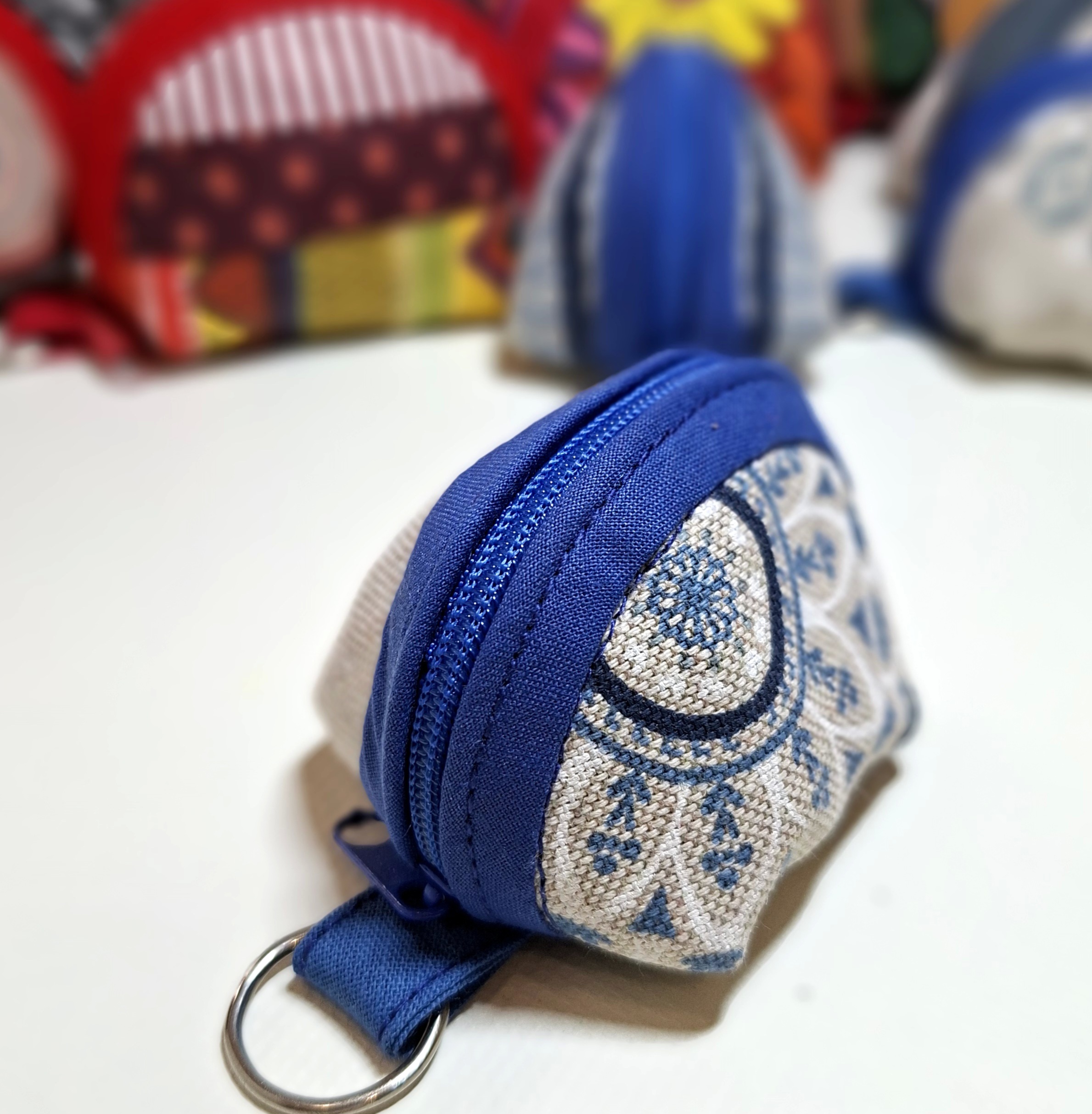 mini taštička modrá