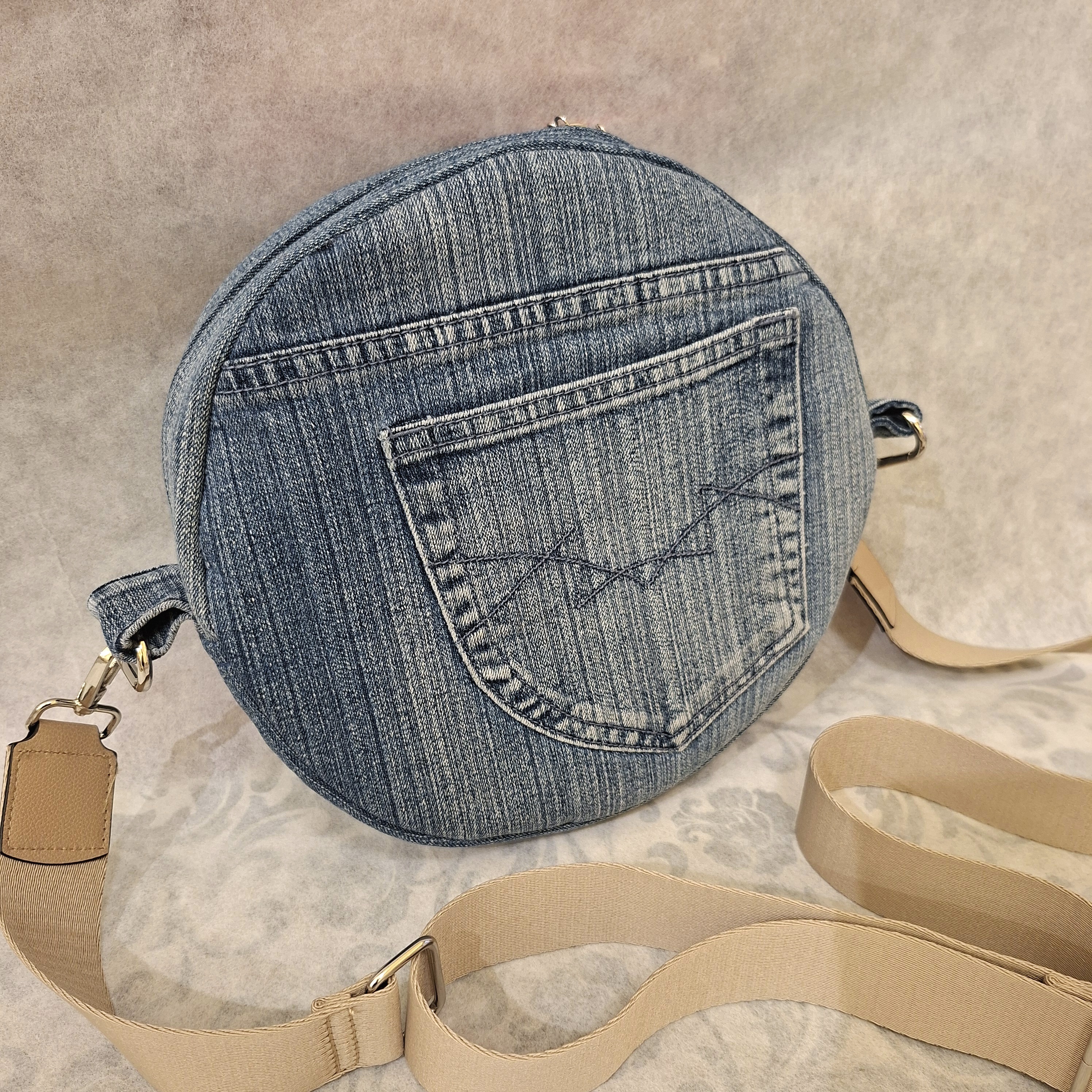 riflová kabelka kulatá I.2